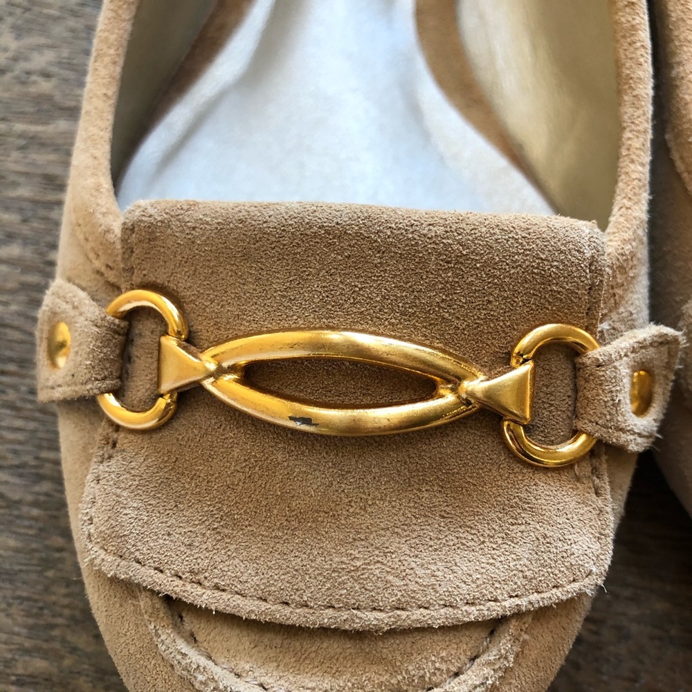 TALBOTS Suede Tan Shoes Flats Loafers 7W - Picture 8 of 9